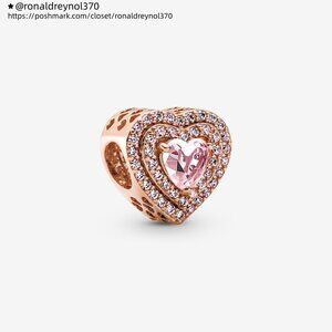 Pandora Sparkling Levelled Heart Charm